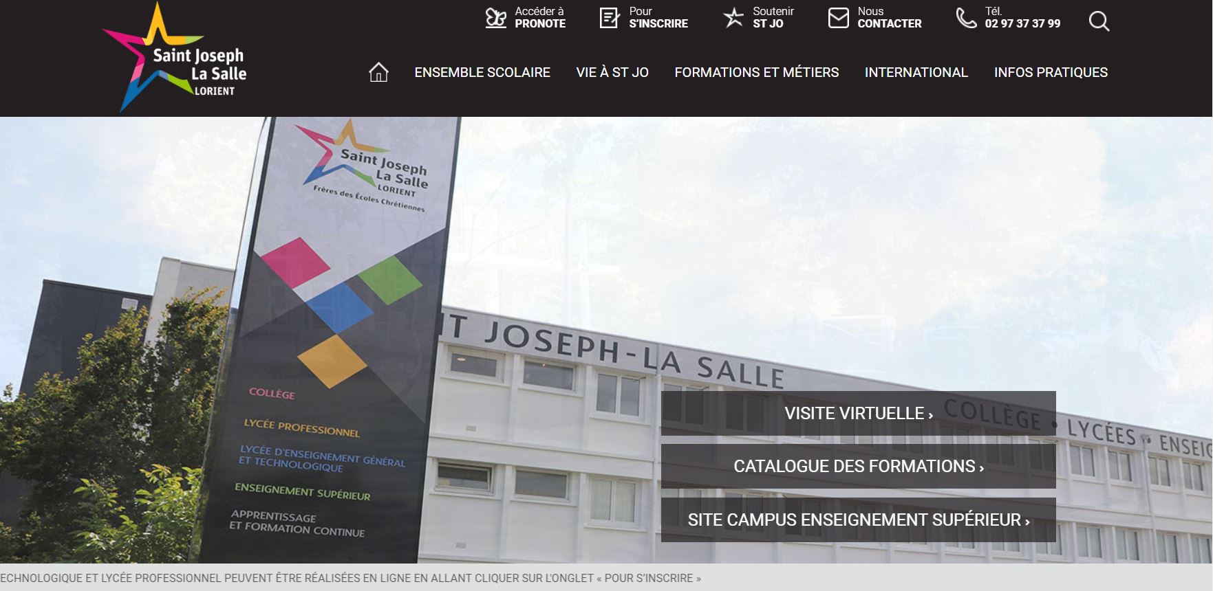 LYCEE SAINT JOSEPH LA SALLE Enseignement Catholique en Bretagne